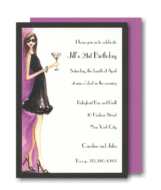 Night Out Birthday Party Invitation