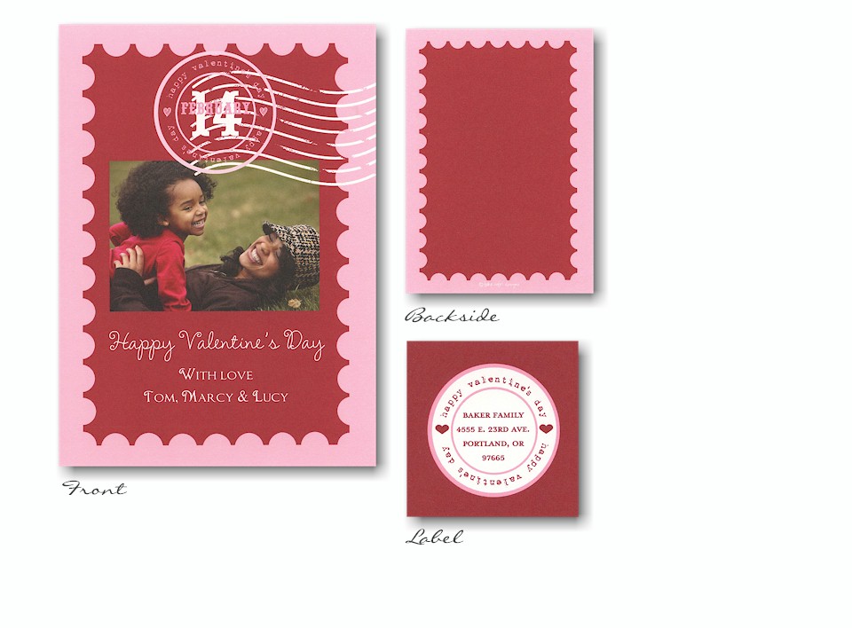 Valentine's Stamp Valentine's Day Card